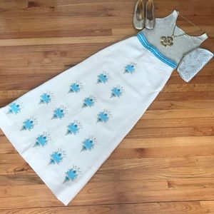 Stunning Vintage Wool Maxi Skirt